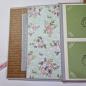 Preview: Trifold-Mini-Album zum Geburtstag mit Blumenmuster