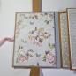 Preview: Trifold-Mini-Album zum Geburtstag mit Blumenmuster