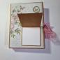 Preview: Trifold-Mini-Album zum Geburtstag mit Blumenmuster