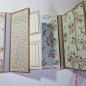 Preview: Trifold-Mini-Album zum Geburtstag mit Blumenmuster