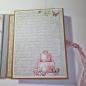 Preview: Trifold-Mini-Album zum Geburtstag mit Blumenmuster