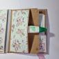 Preview: Trifold-Mini-Album zum Geburtstag mit Blumenmuster