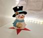 Preview: Schneemann als kleines Geburtstags - Gastgeschenk Tischdeko, Mitbringsel zum Fest, Schneemann,