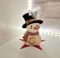 Preview: Schneemann als kleines Geburtstags - Gastgeschenk Tischdeko, Mitbringsel zum Fest, Schneemann,