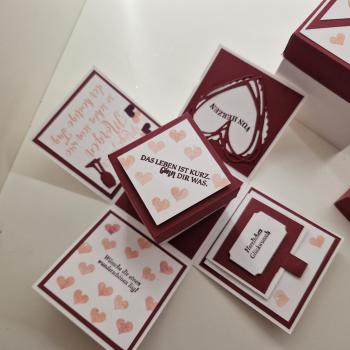 Explosionsbox zum Geburtstag