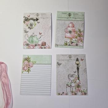 Trifold-Mini-Album zum Geburtstag mit Blumenmuster