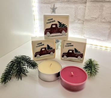 Maxi Teelicht-Verpackung, zur Weihnachtszeit, Mitbringsel, Gastgeschenk, Adventszeit
