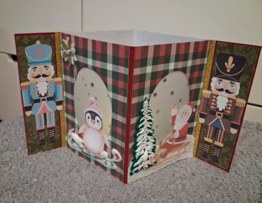 Weihnachtliches - Journal in rot - grün -bunt