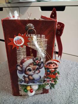Weihnachtliches - Journal in rot - grün -bunt