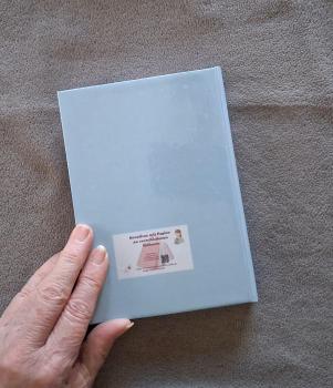 Notizbuch mit Hardcover A6 Hellblau - Blumenmädchen  incl. 120 Blatt