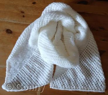 Schal Lochmuster mit Schrägstreifen – Strickanleitung PDF