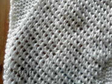 Schal Lochmuster mit Schrägstreifen – Strickanleitung PDF