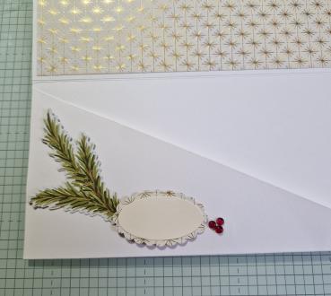 Ticket-Weihnachtliche Verpackung für ein Ticket zum Konzert, Theater,Kino usw.