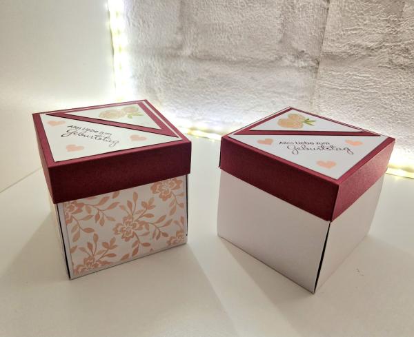 Explosionsbox zum Geburtstag