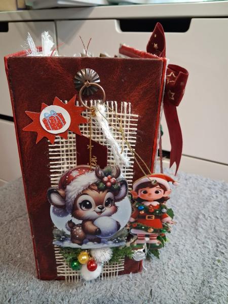 Weihnachtliches - Journal in rot - grün -bunt
