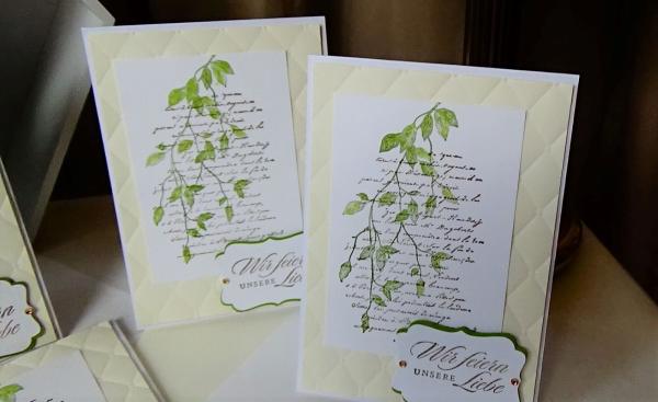 Einladungskarten zur Hochzeit, Wir feiern unsere Liebe