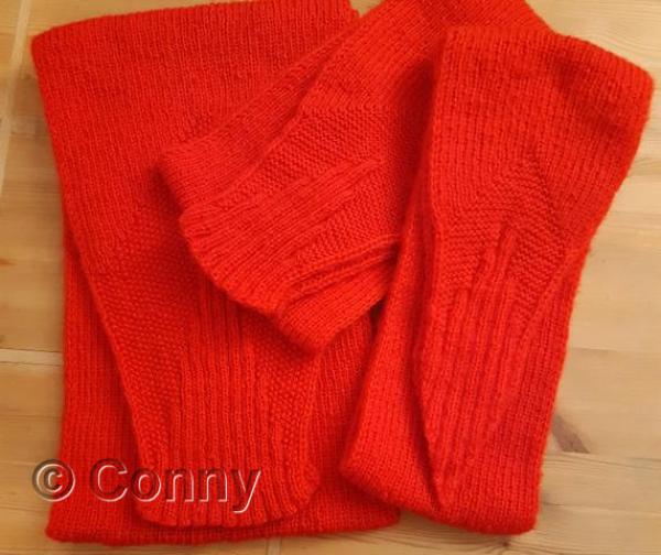 Fluffy – eine Anleitung/vier Varianten – Strickanleitung Schal PDF