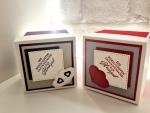 Explosionsbox Hochzeit | Geldgeschenk | Zierschachtel | Namen individualisierbar 7x7x7cm oder 10x10x10cm
